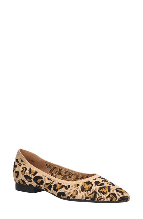 Bella Vita Mireya Knit Flat In Brown