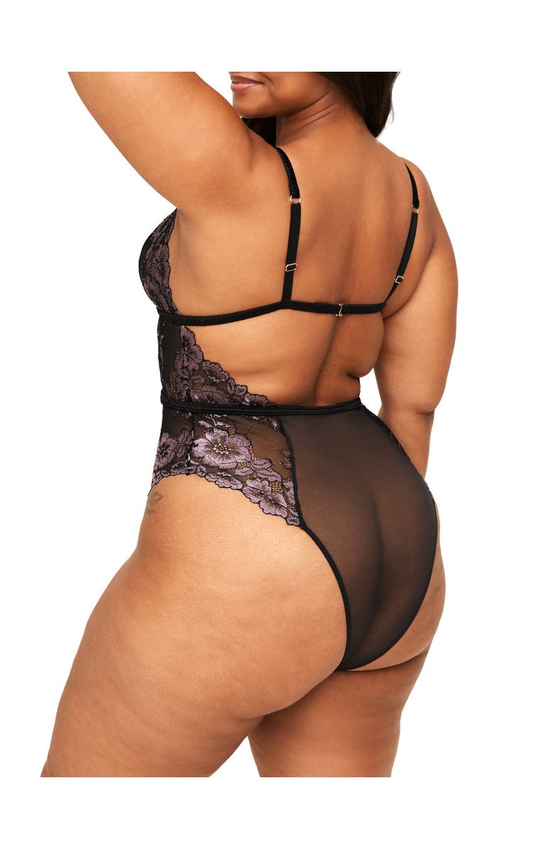 Adore Me Calissa Lace Bodysuit Lingerie, Alternate, color,