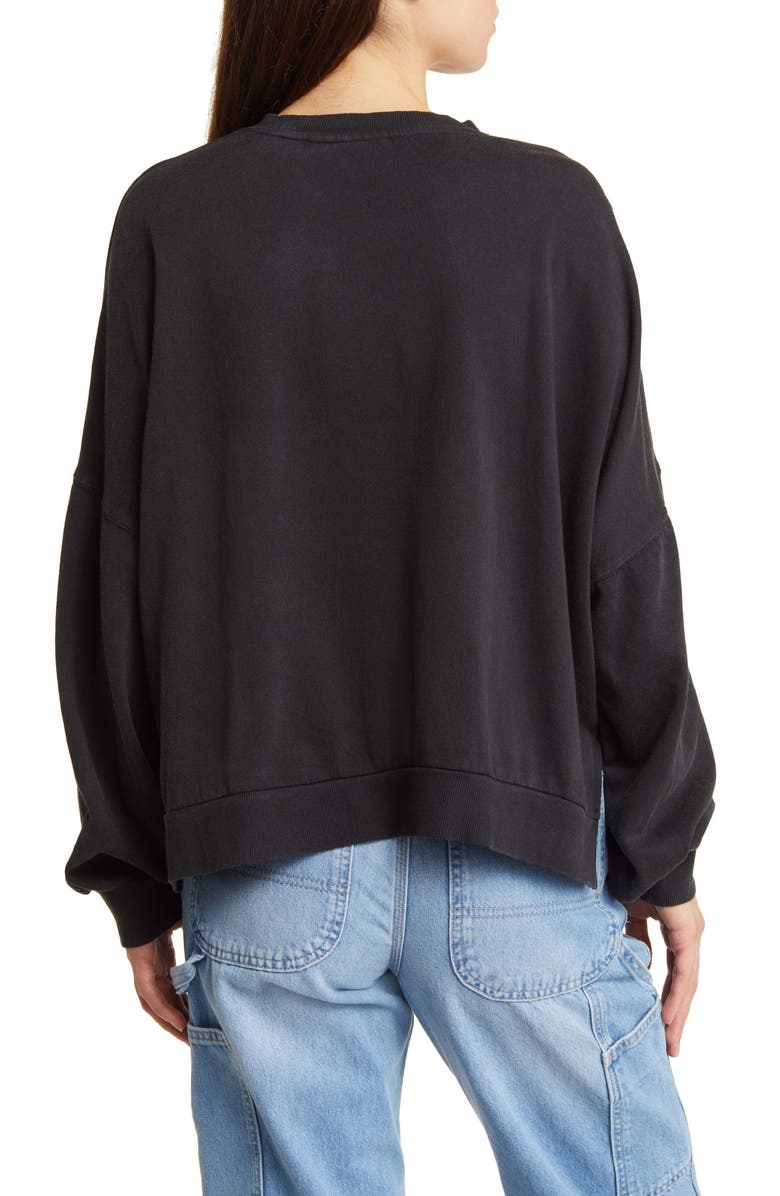 Vans Time Off Crop Sweatshirt, Alternate, color, Black 66 Champs Music Academy