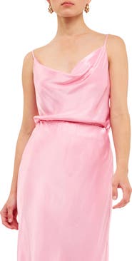 Grey Lab Cowl Neck Satin Camisole