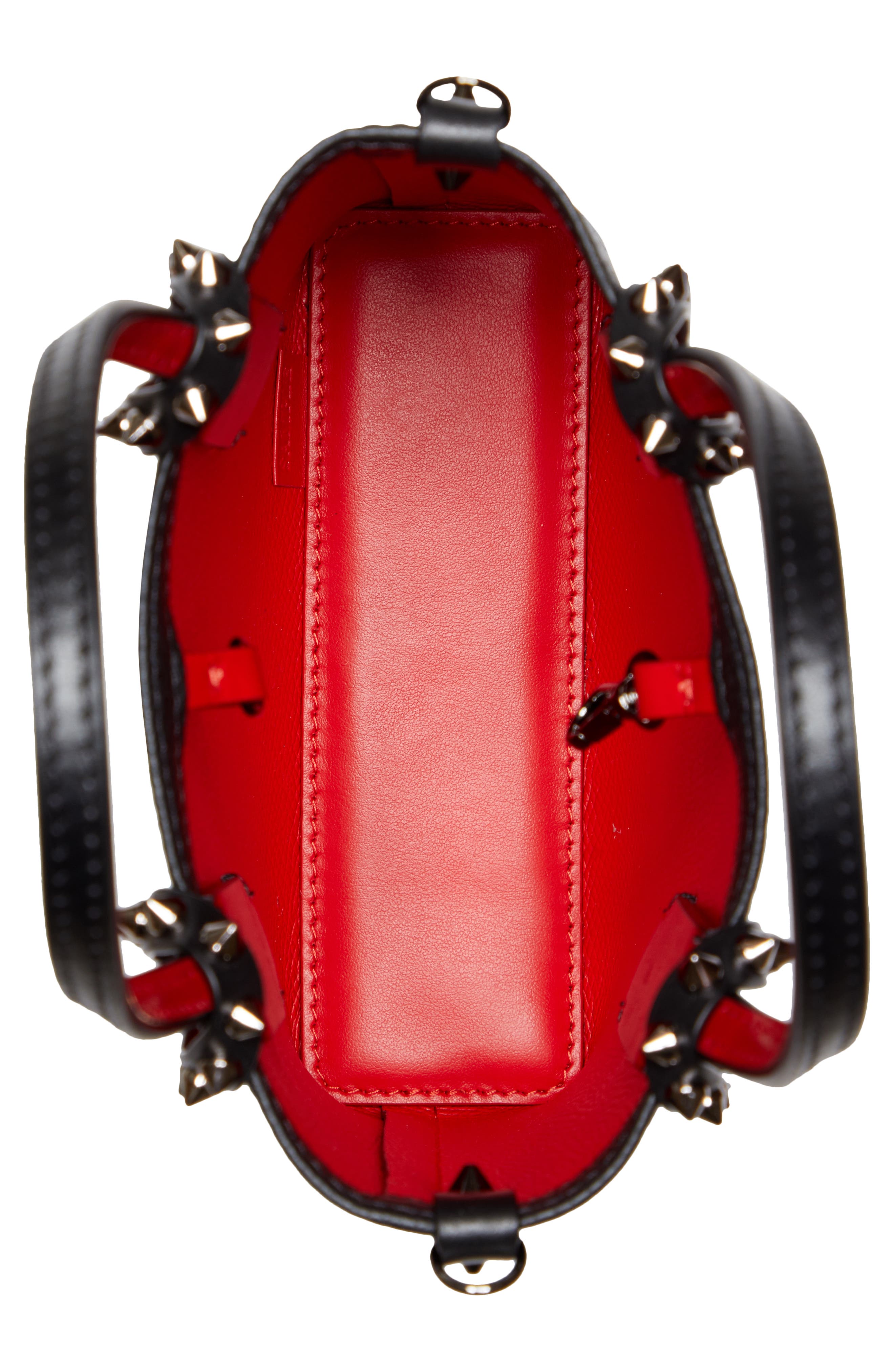Mini Cabata Leather Tote, Alternate, color, BLACK/ BLACK