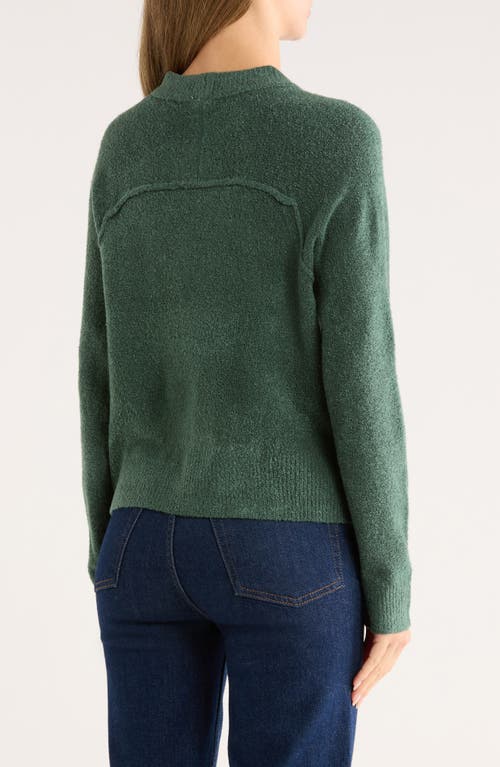 Melrose And Market Raglan Crewneck Sweater In Green