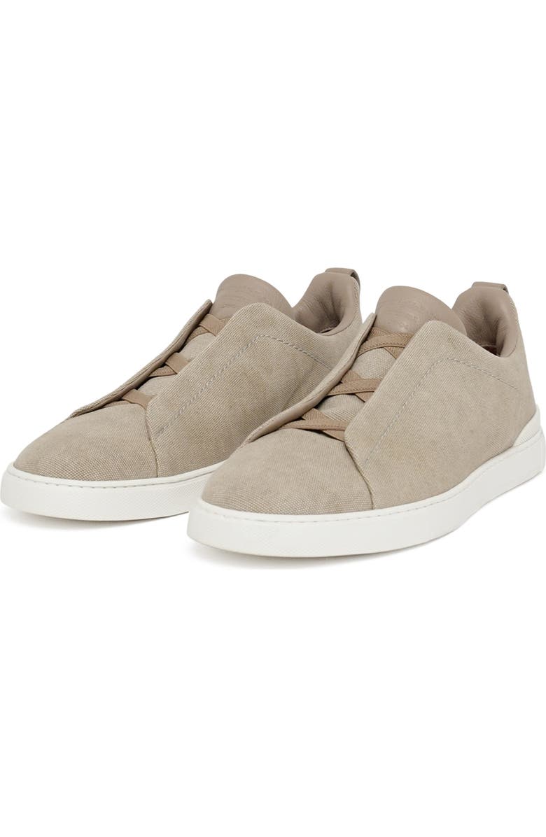 ZEGNA Triple Stitch Slip-On Sneaker, Alternate, color,