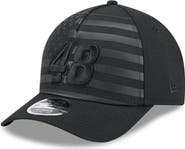New Era Men's New Era Black Alex Bowman American Flag 9FORTY M-Crown A-Frame Adjustable Hat