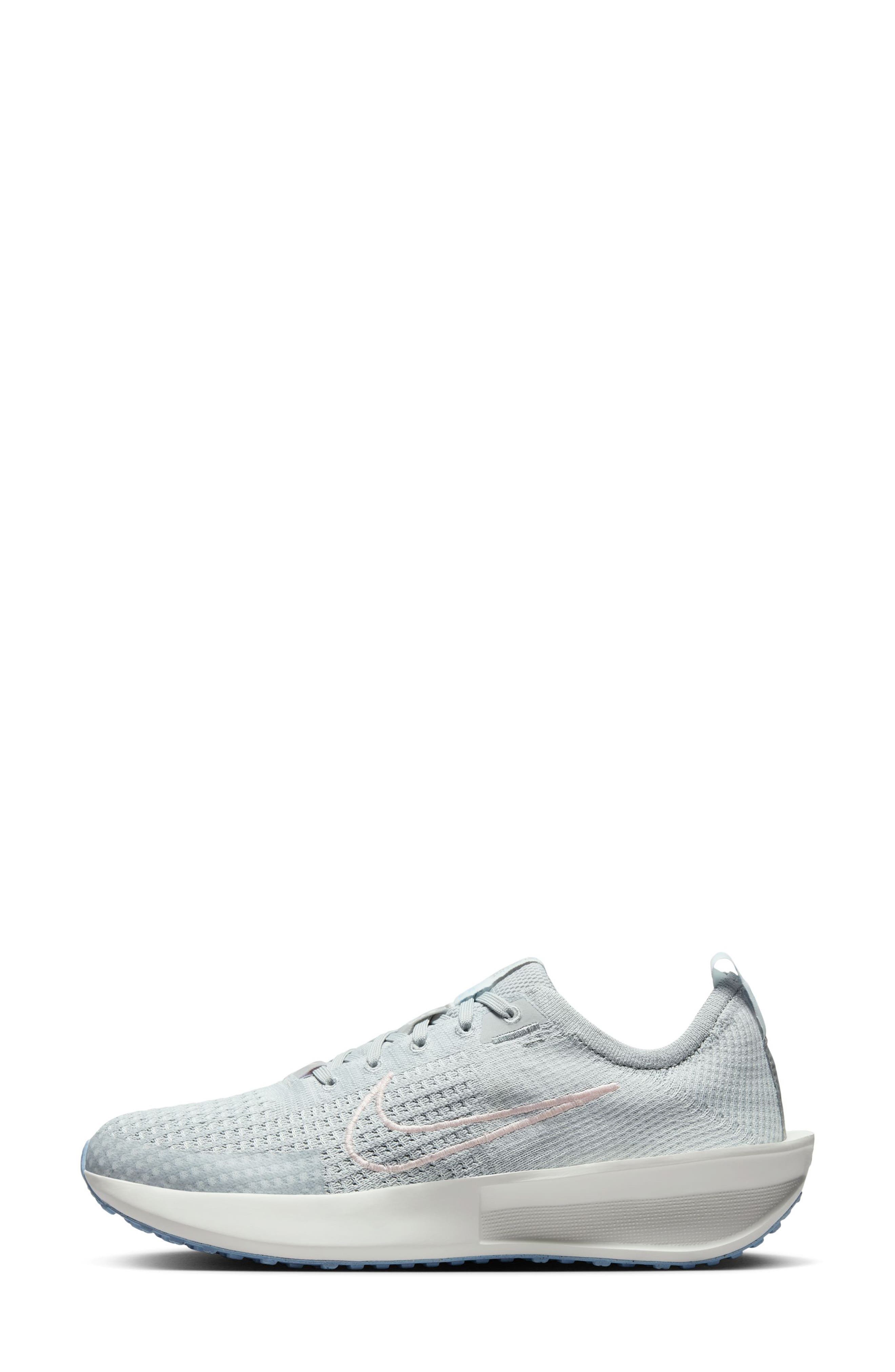 Nike Interact Run Running Shoe, Alternate, color, Grey/ Pink/ Blue