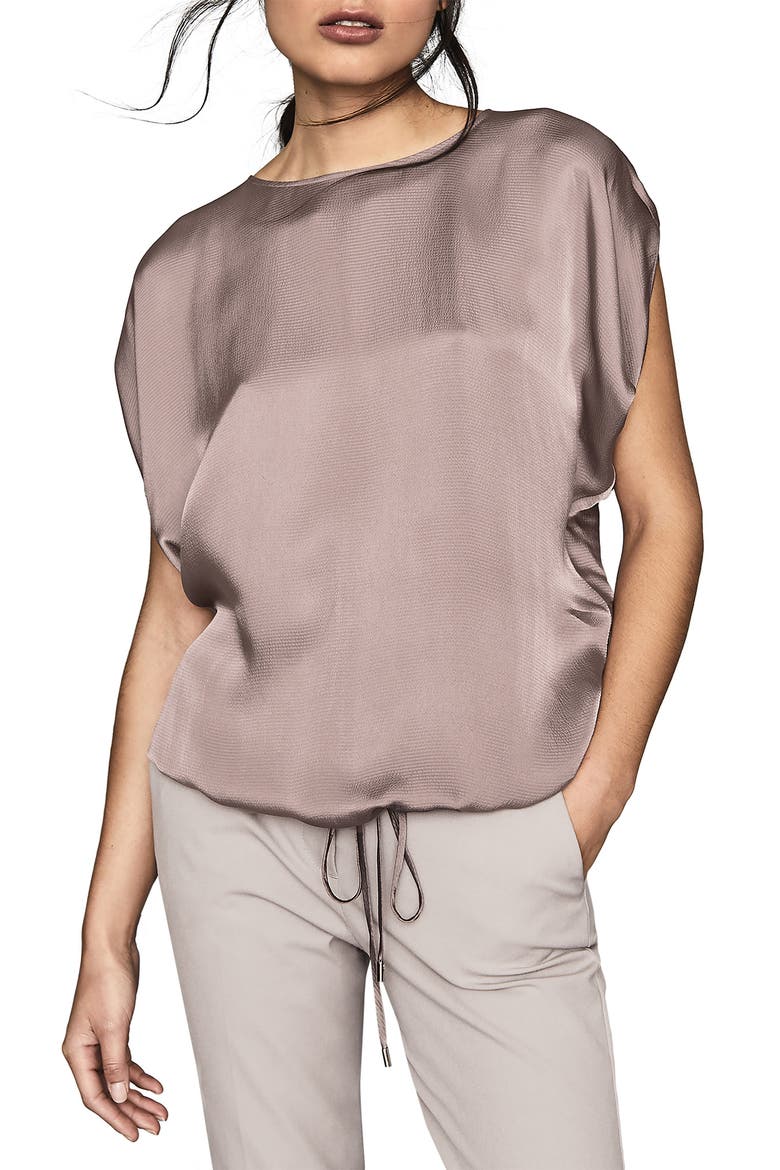 Maggie Textured Satin Dolman Top, Main, color, LILAC