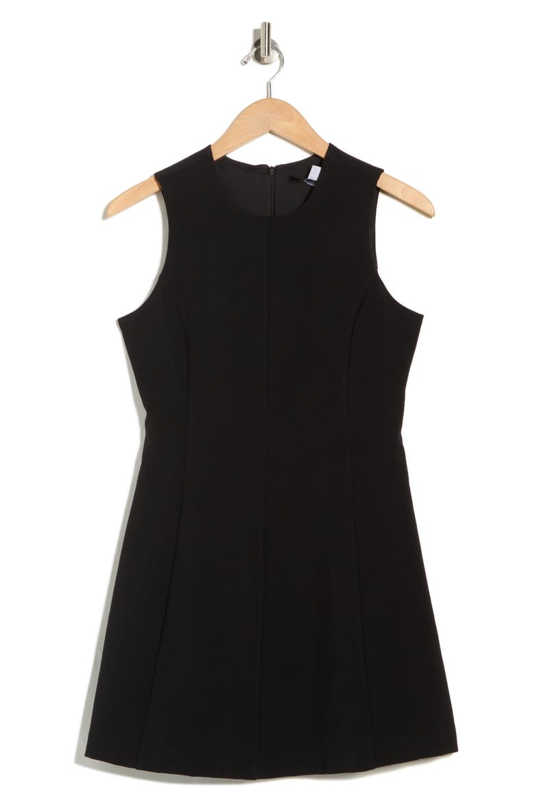 Echo Whisper A-Line Minidress, Alternate, color, BLACK