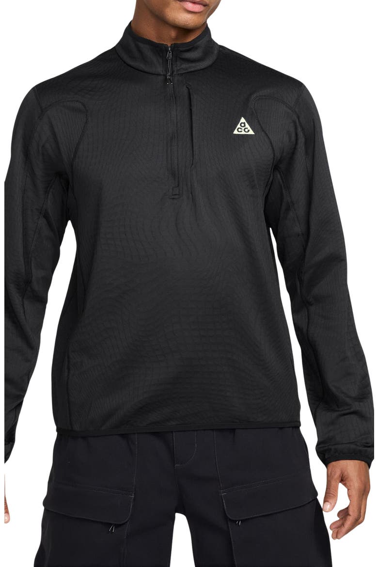 Therma-FIT Half Zip Pullover, Main, color, BLACK/ SUMMIT WHITE