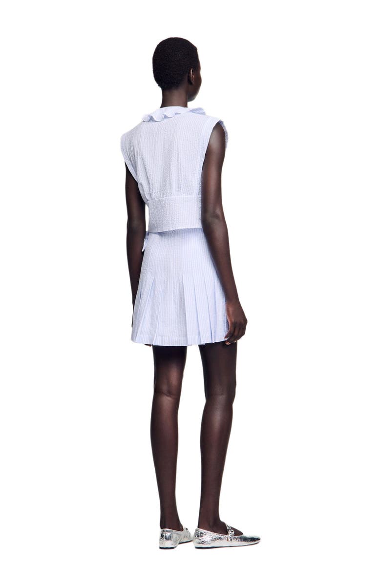 SANDRO Striped crop top, Alternate, color,