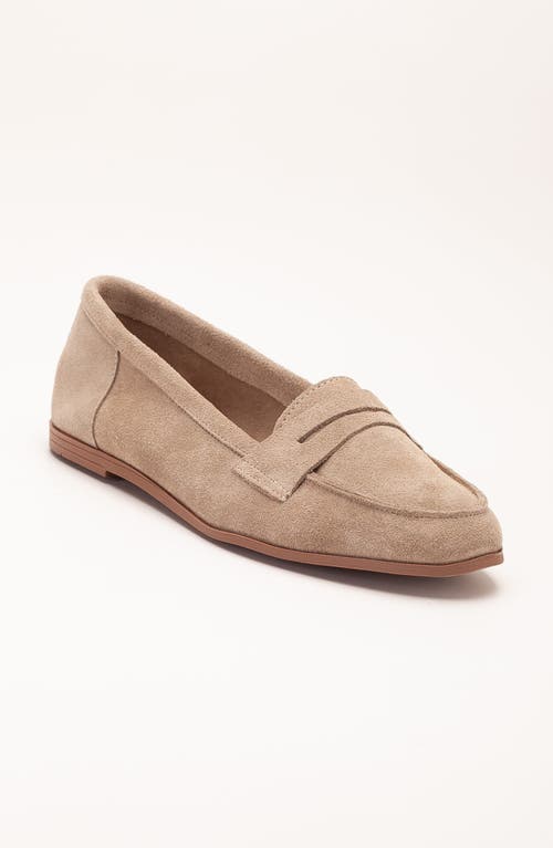 Forever & Always Shoes Dorothy Leather Loafer in Beige Suede Leather at Nordstrom, Size 9