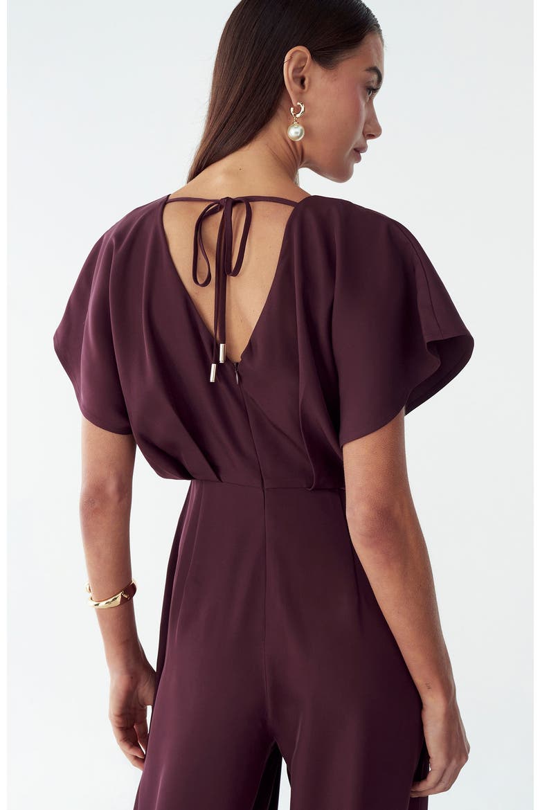 Azeliah Jumpsuit, Alternate, color, Wine
