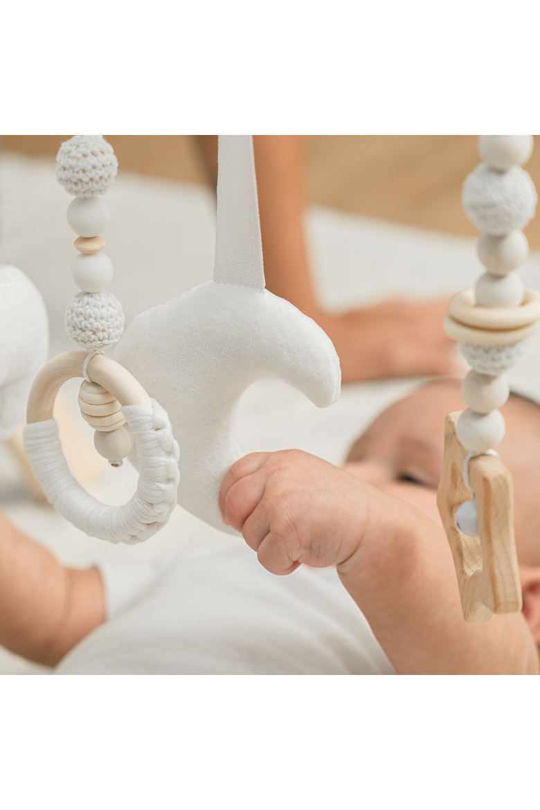 Wooden Baby Play Gym Set, Alternate, color, Natural Wood
