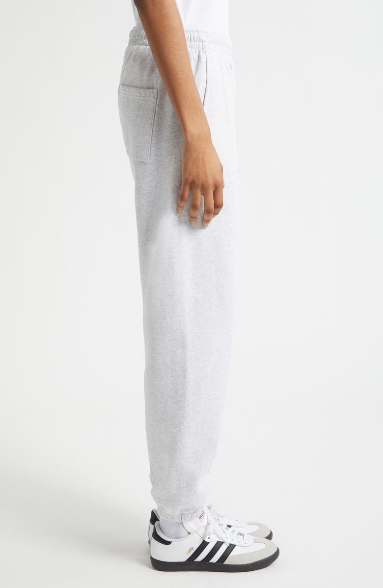 Sporty & Rich Ivy Cotton Fleece Sweatpants, Alternate, color, Heather Gray