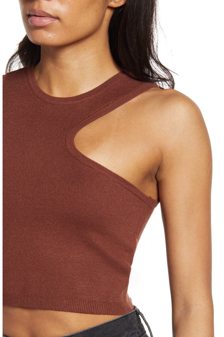 Asymmetric Sweater Tank, Alternate, color, BRUNETTE