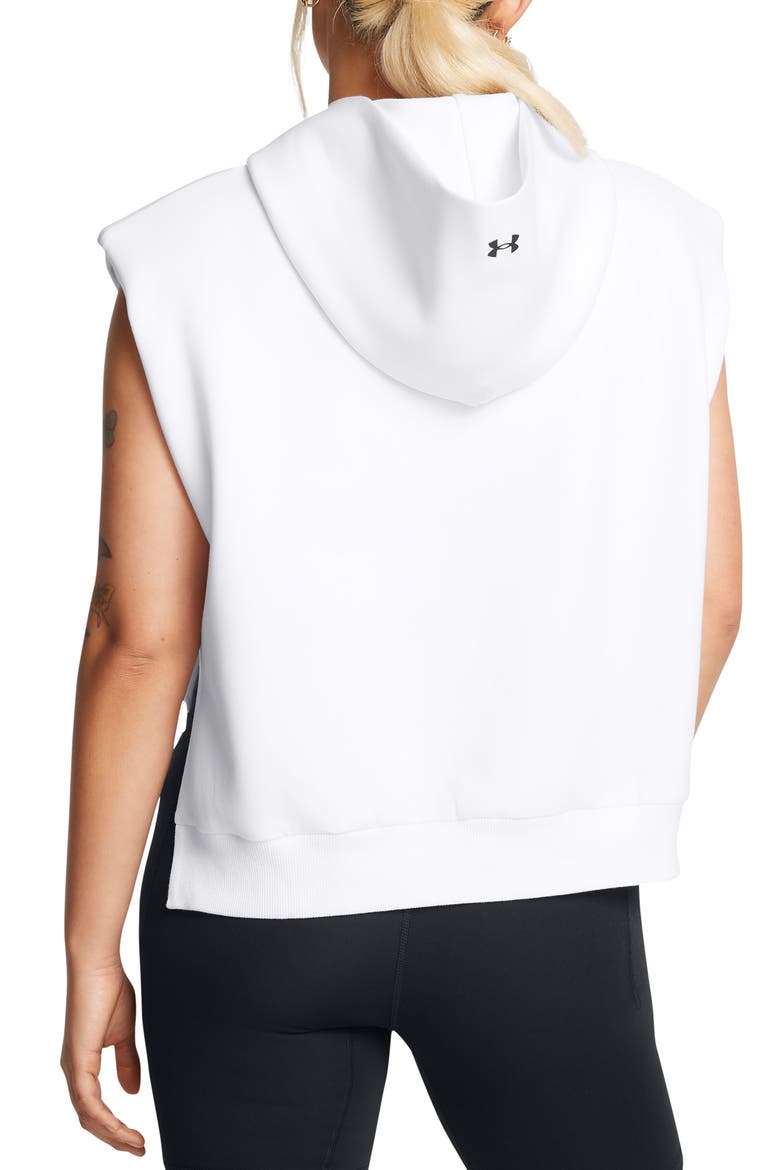 Unstoppable Performance Sleeveless Hoodie, Alternate, color, WHT