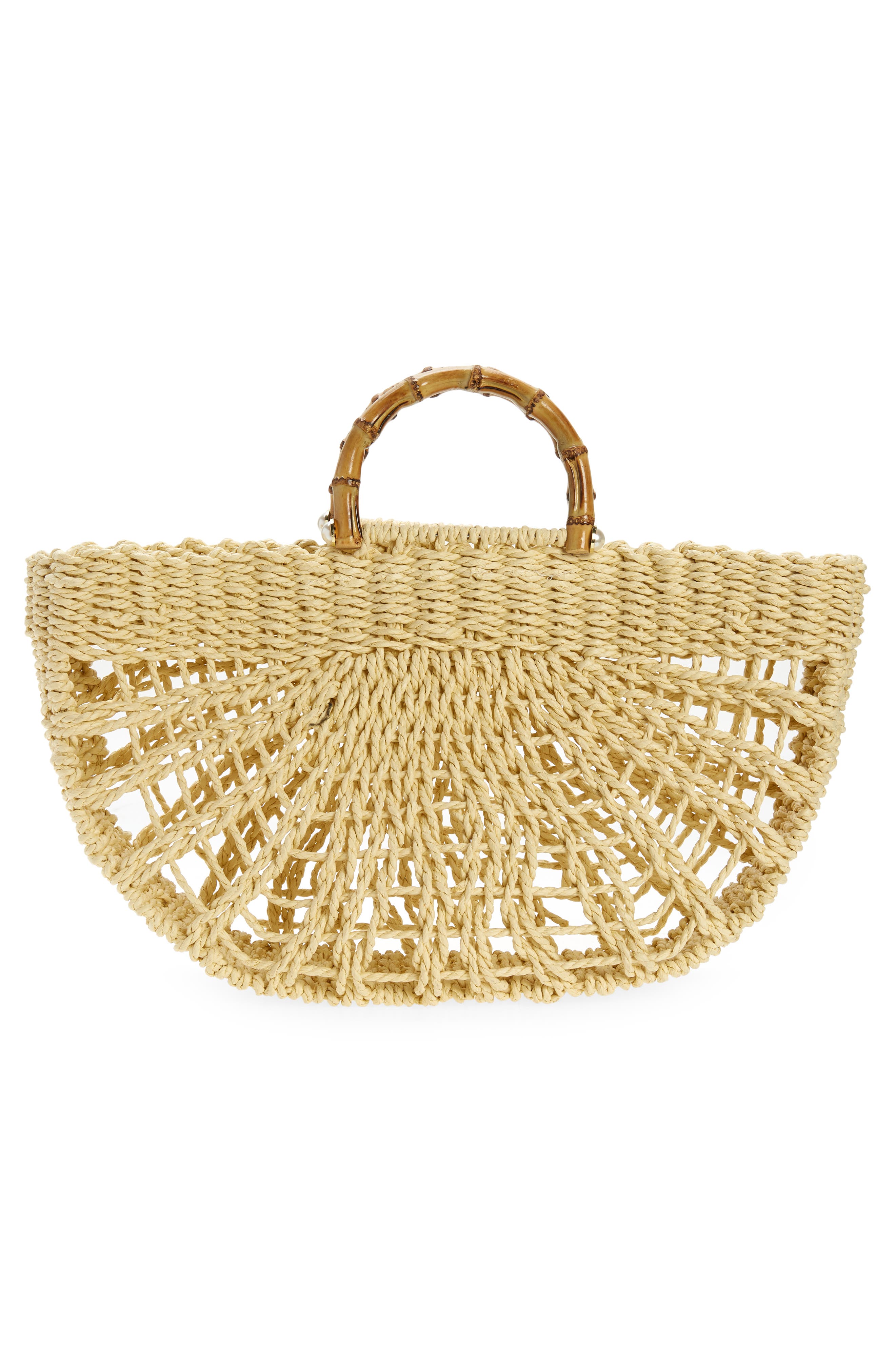 BTB Los Angeles Straw Tote, Alternate, color, 