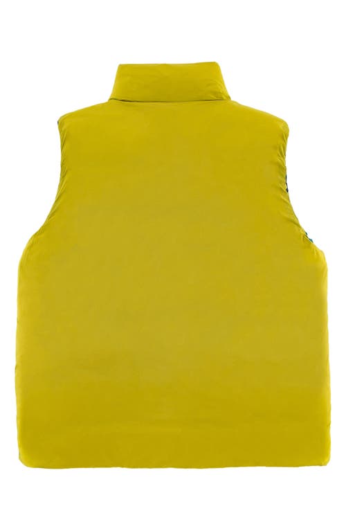 Calonie Kids' Casey Reversible Down Puffer Vest In Yellow