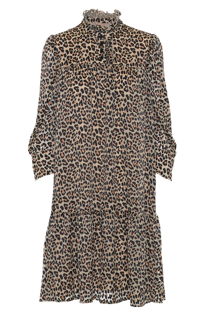 Birgitte Herskind Liva Leopard Burnout Shift Dress, Alternate, color, 