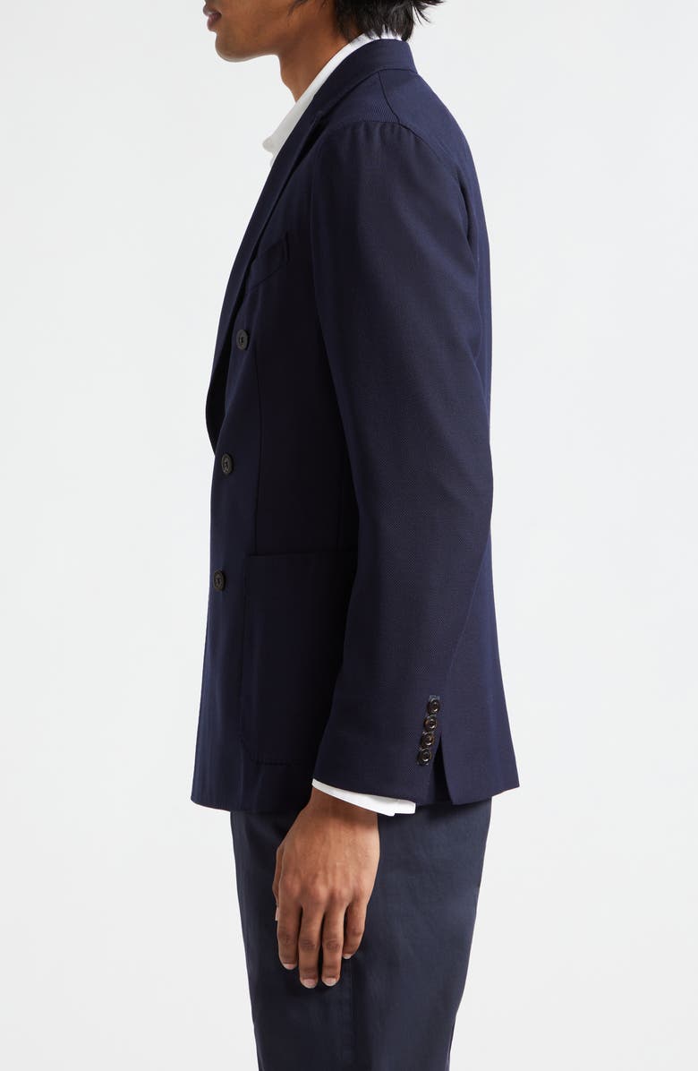 Boglioli Double Breasted Wool Hopsack Sport Coat, Alternate, color,