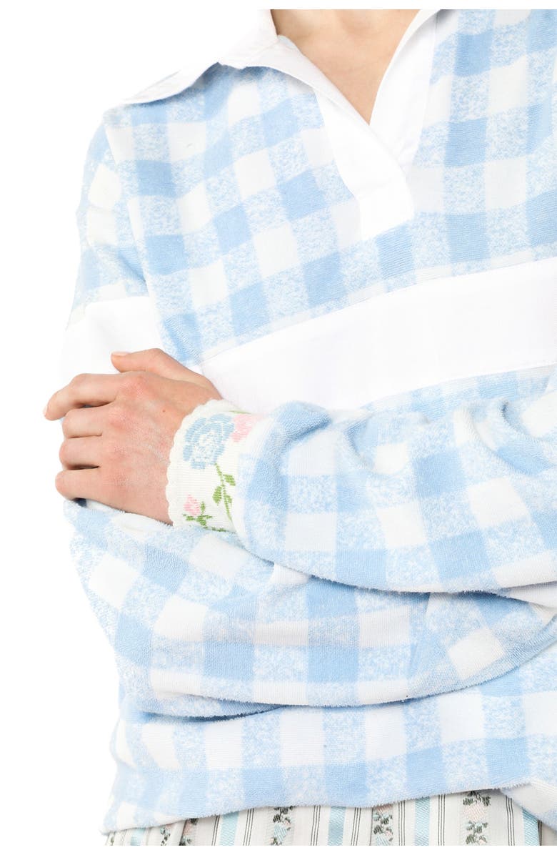 Anna Sui Gingham Terry Top, Alternate, color, 