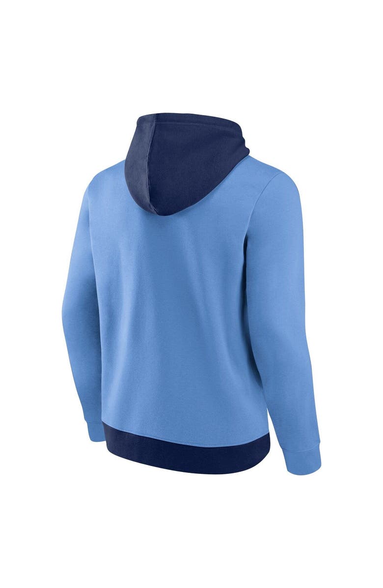 FANATICS Men's Fanatics Branded Navy/Light Blue Tampa Bay Rays Chip In Pullover Hoodie, Alternate, color,