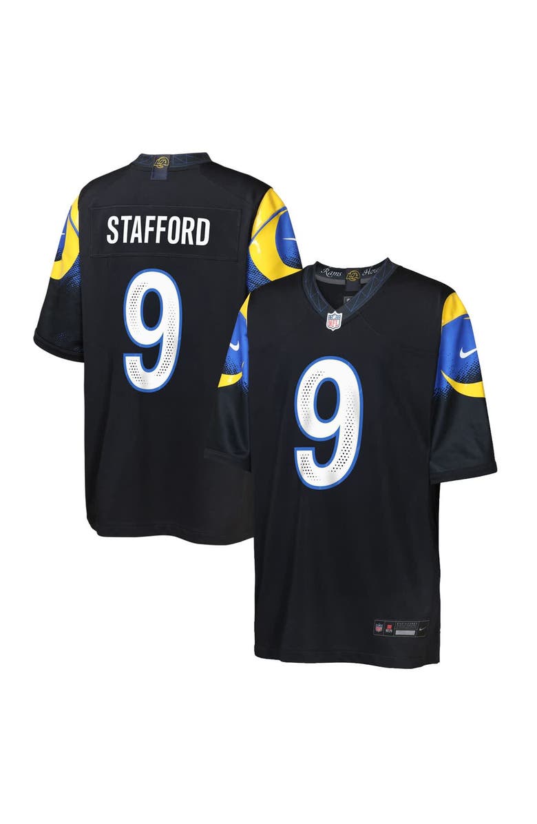 Nike Youth Nike Matthew Stafford Midnight Blue Los Angeles Rams 2025 Rivalries Collection Game Jersey, Main, color, 