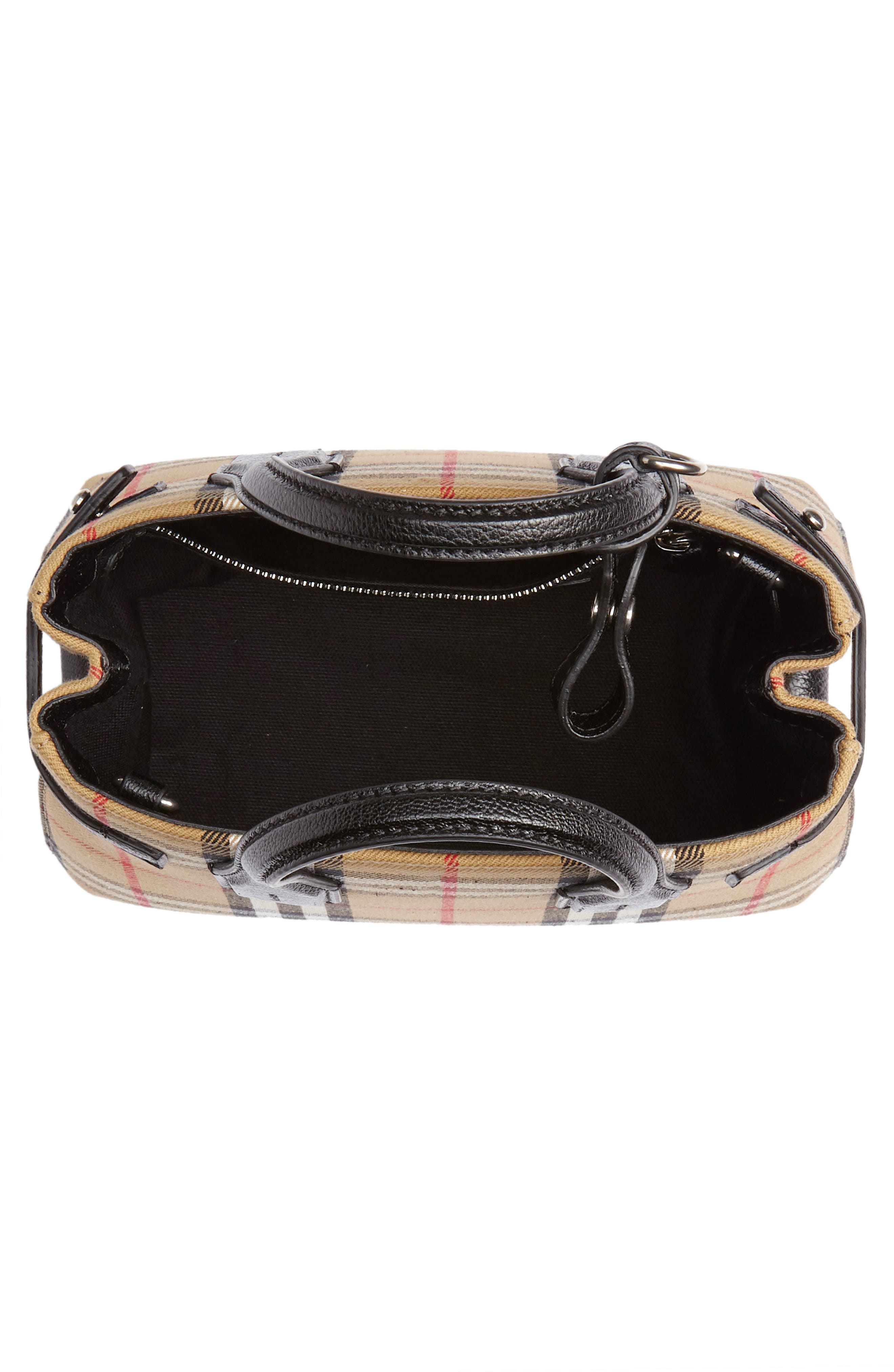 Burberry Baby Banner Vintage Check Tote, Alternate, color, 