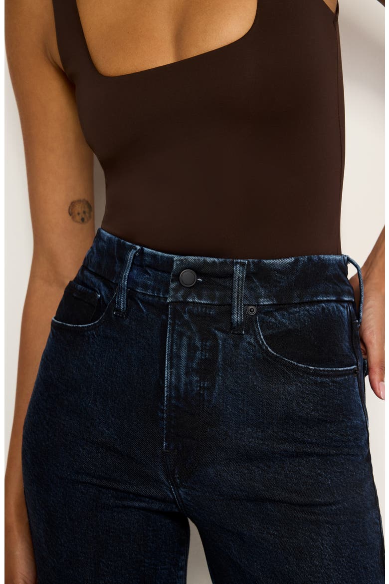 Soft-Tech Good Boy Step Hem High Waist Ankle Straight Leg Jeans, Alternate, color, INDIGO544