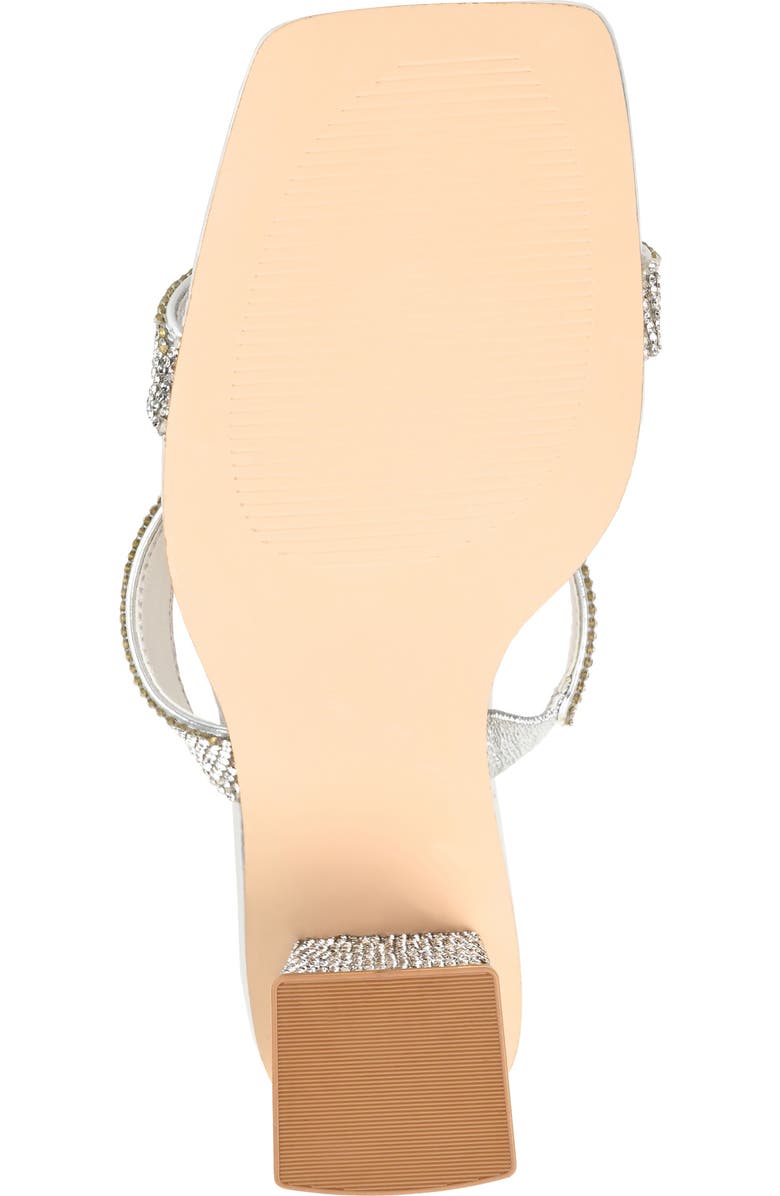 Journee Collection Shandee Heeled Sandal, Alternate, color, Silver