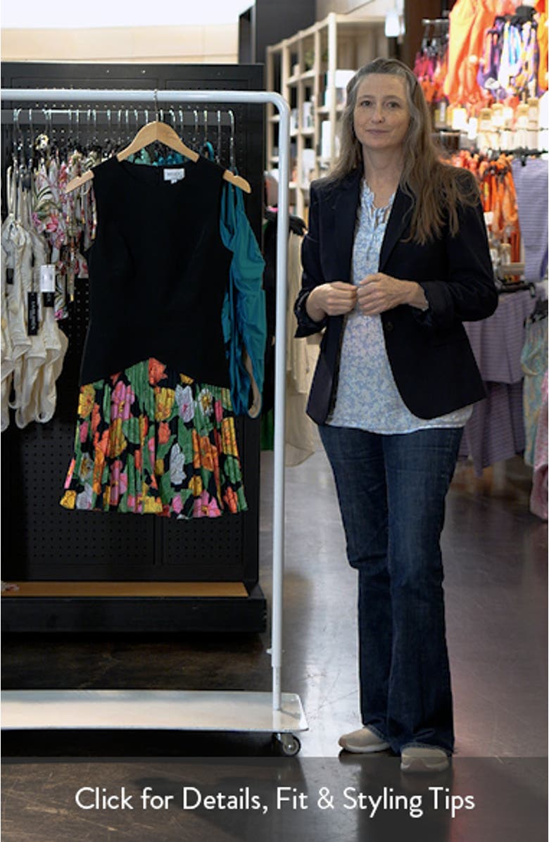 Haddy Tulip Rosette Pleated Sleeveless Minidress, sales video thumbnail