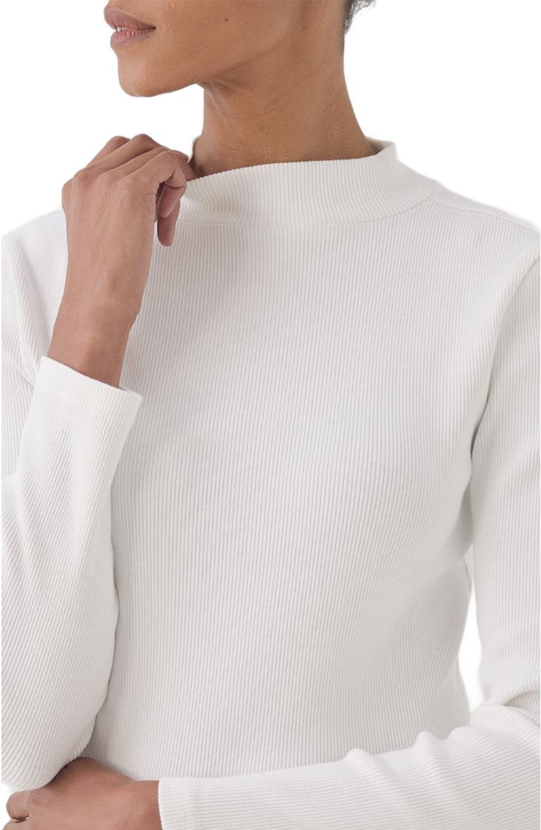 Pact Organic Cotton Favorite Rib Mockneck Top, Alternate, color,