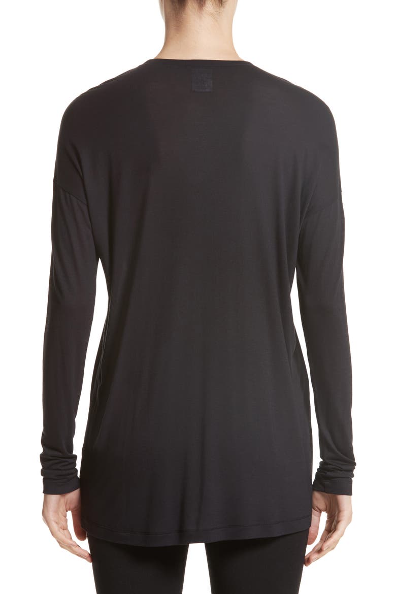 Crewneck Jersey Tee, Alternate, color, BLACK