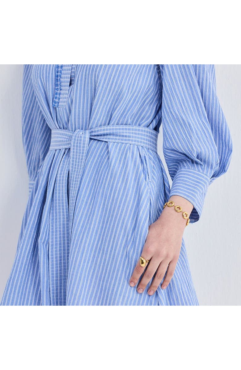 Reistor Oversized Tunic Dress with Optional Belt, Alternate, color, Striped