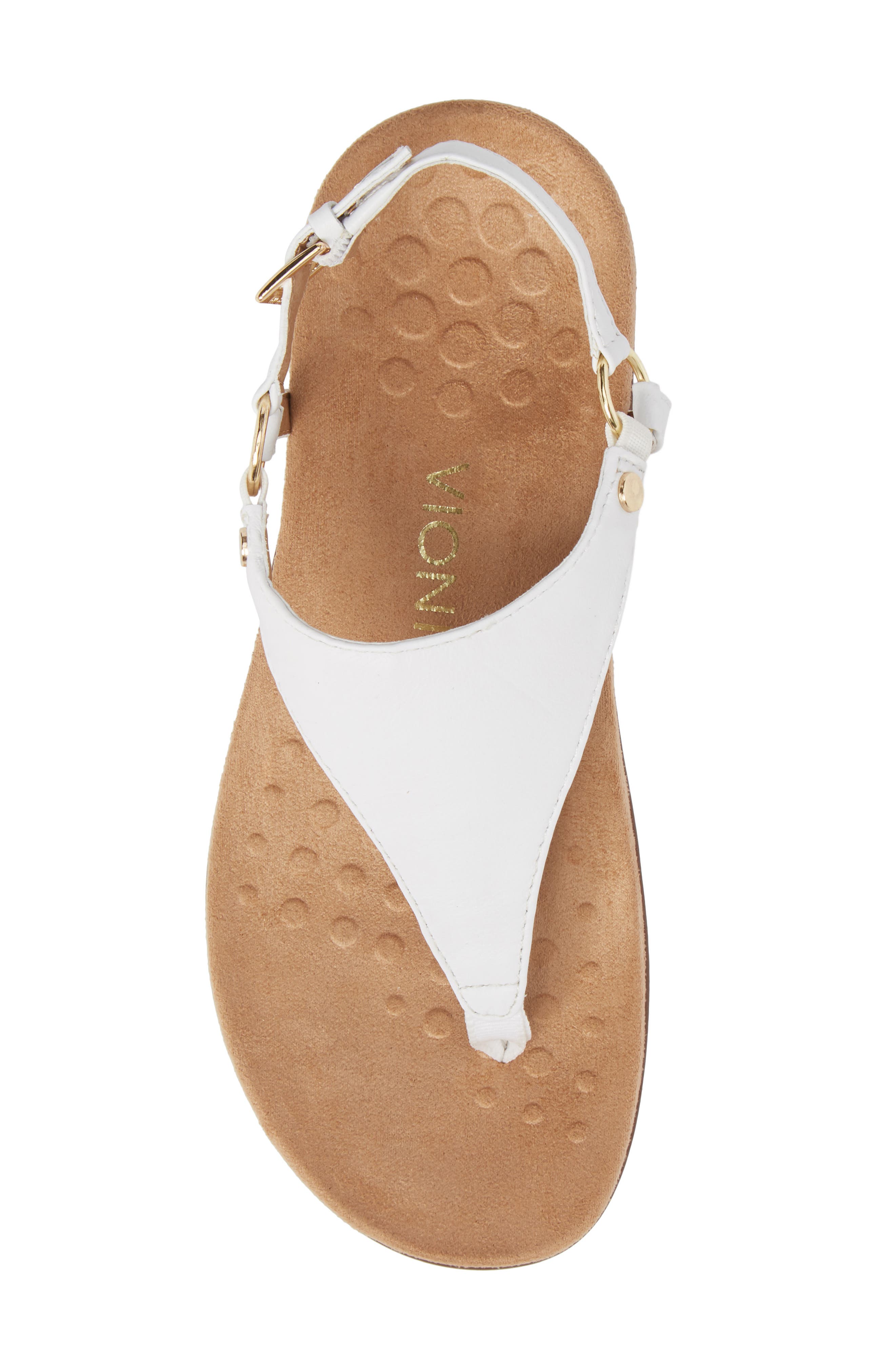 Kirra Orthaheel® Sandal, Alternate, color, WHITE LEATHER