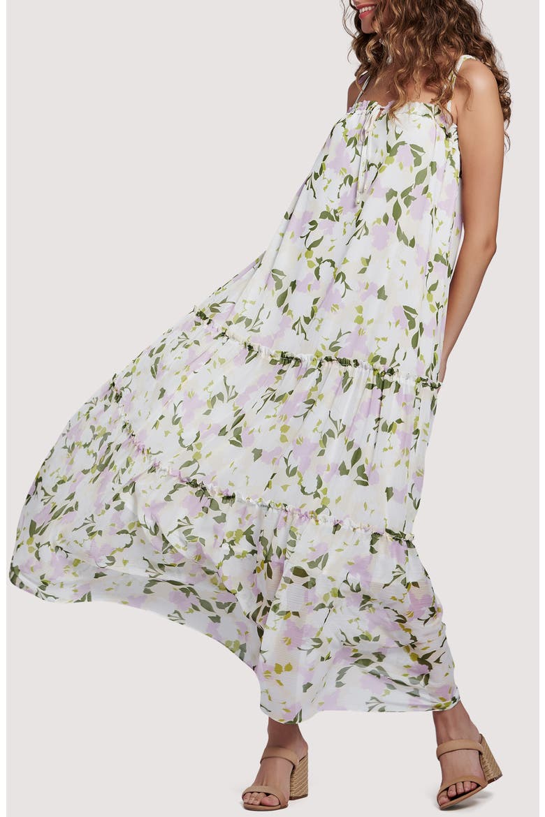 Sweet Pea Floral Maxi Dress, Alternate, color, LAVENDER FLORAL