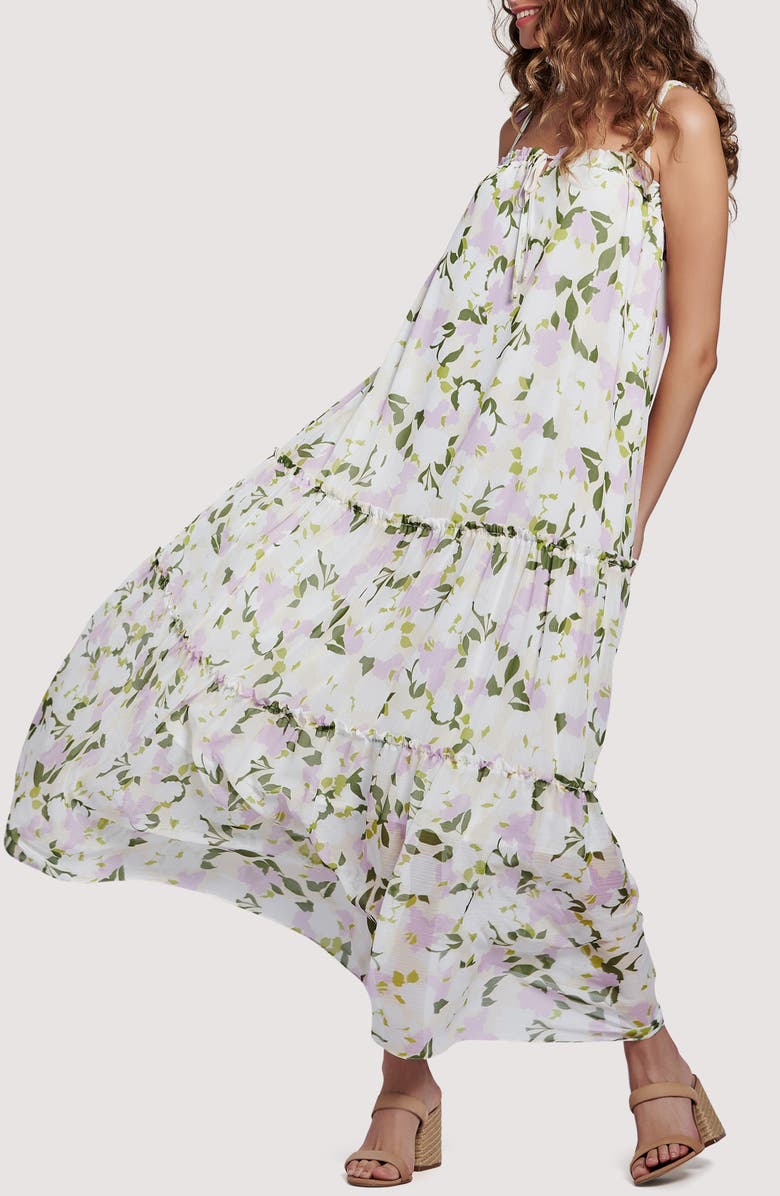 Lost + Wander Sweet Pea Floral Maxi Dress, Alternate, color, 