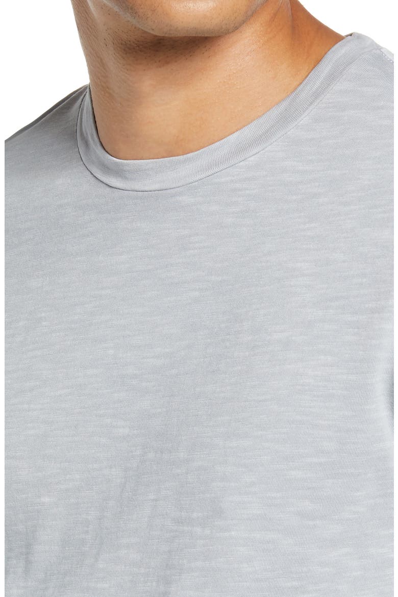 Sun Faded Slub Scallop Crew T-Shirt, Alternate, color, ALLOY