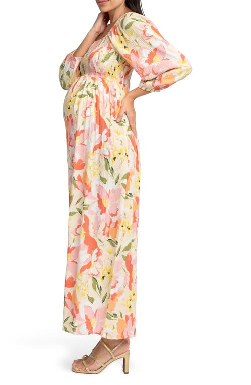 Seraphine Smocked Maxi Maternity Dress