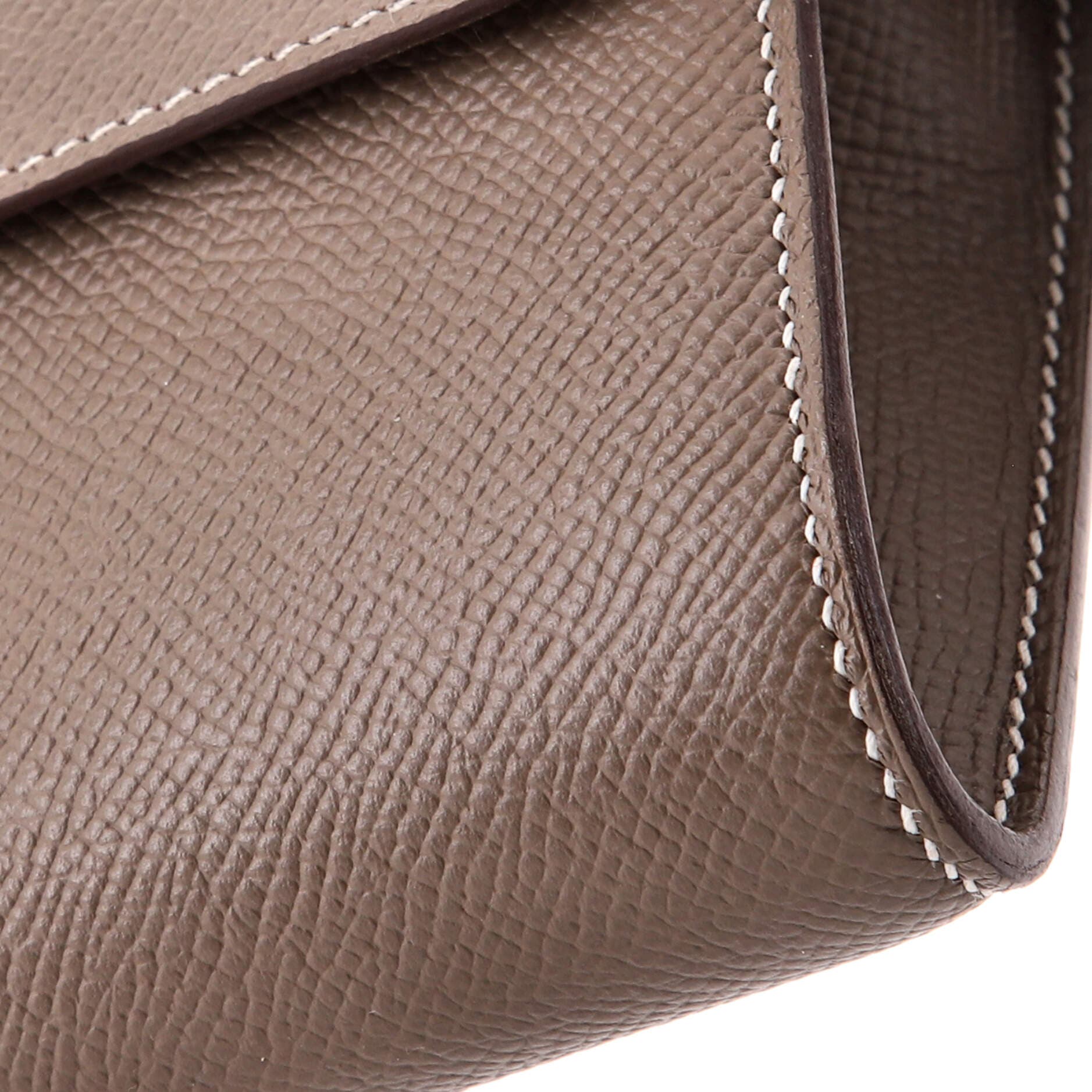 Pre-Owned Hermes Constance To Go Wallet Epsom, Alternate, color, Etoupe