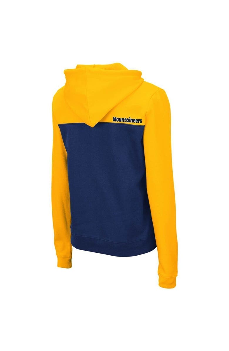 COLOSSEUM Women's Colosseum Gold/Navy West Virginia Mountaineers Aidan Lightweight Half-Zip Hoodie, Alternate, color, Gold