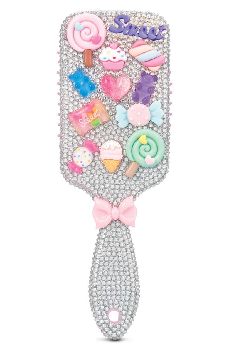 Iscream Kids' Charming Rhinestone Paddle Brush, Main, color, Pink Multi