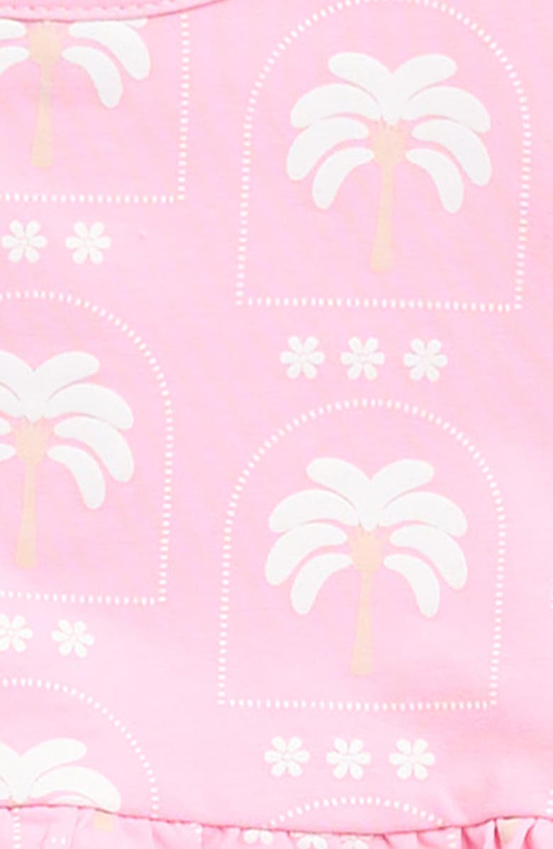 TINY TRIBE Palm Frill Top & Bloomers Set, Alternate, color, Pink
