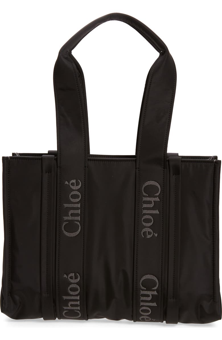 Chloé Medium Woody Textile Tote, Main, color,