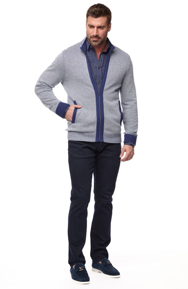 Robert Graham Stefan Zip-Up Sweater, Alternate, color,