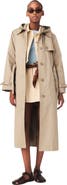 maje Trench with removable hood