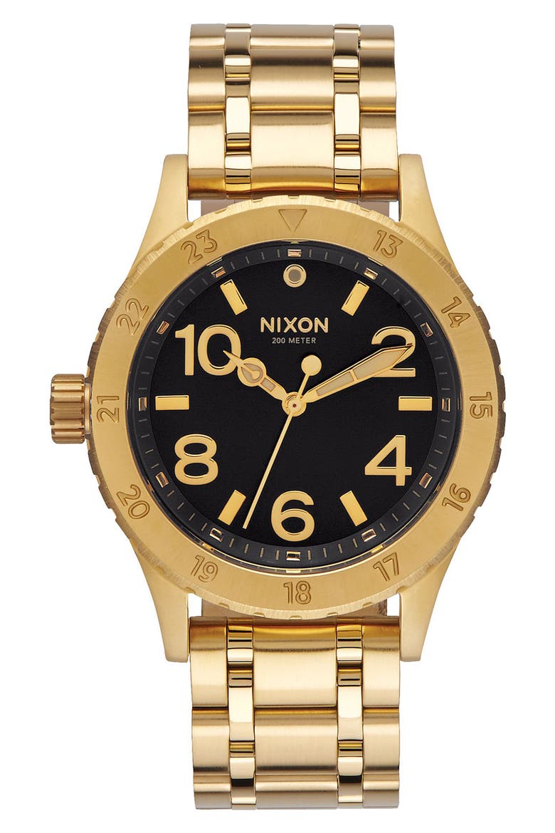'The 38-20' Bracelet Watch, 38mm, Main, color, GOLD/ BLACK