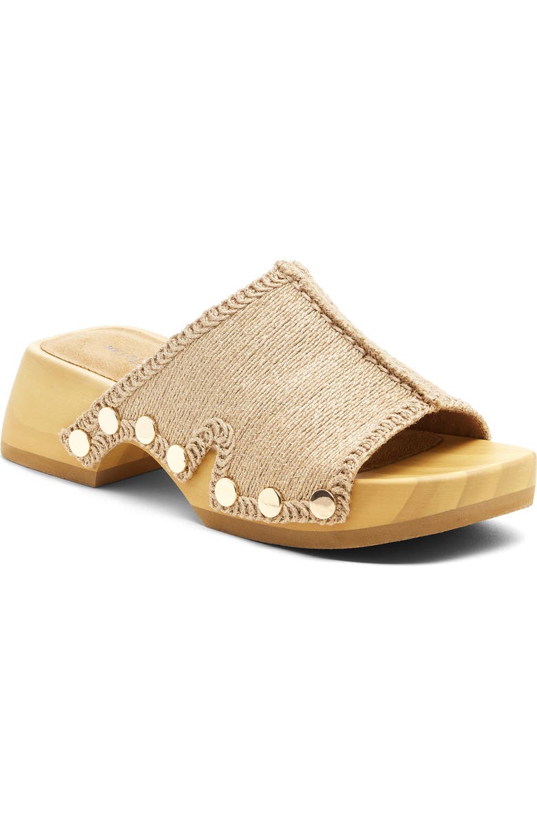Kelsi Dagger Brooklyn June Jute Platform Slide Sandal, Main, color, Natural