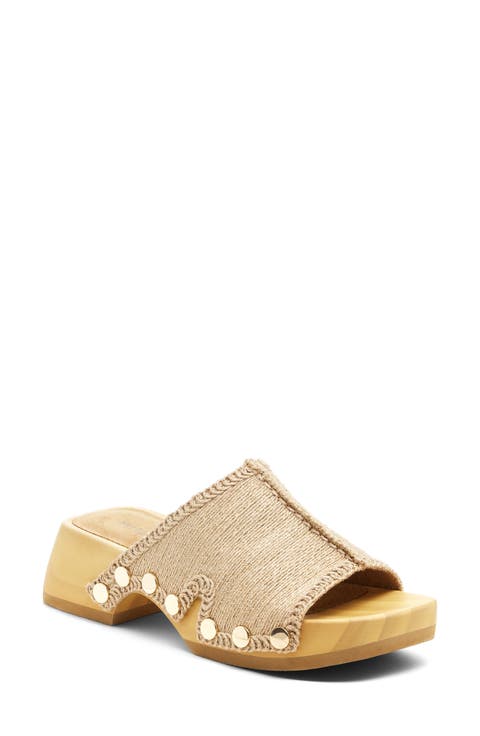 June Jute Platform Slide Sandal (Women)