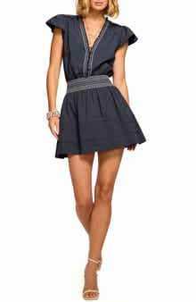 Tahlia Flutter Sleeve Minidress
