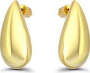 Christian Siriano New York Sculpted Teardrop Stud Earrings